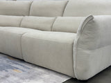 Blossom Curve Power Reclining Sectional with Console Table
