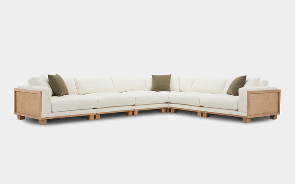 Malacca 6pc Modern Motion Sectional Sofa