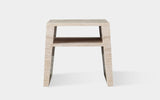 Zinnia Travertine Square Side Table