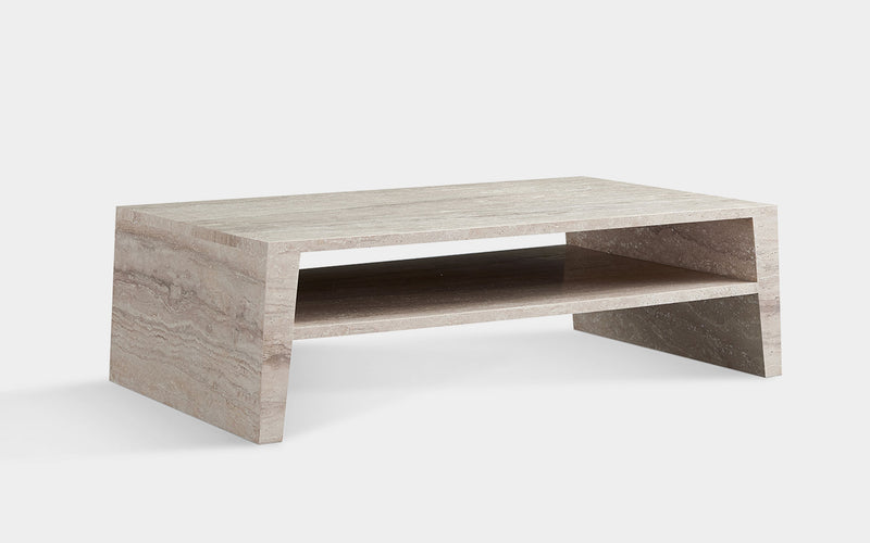 Jonquil Travertine Rectangle Coffee Table