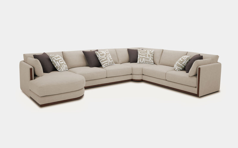 Solanus Modern Motion Sectional Sofa