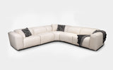 Rosabella 5pc Modern Leather Reclining Sectional