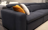 Extra wide armrest | Fabric | Angelica Modern Motion Reclining Sectional | Mofit Home Furniture