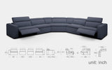 Angelica Modern Motion Reclining Sectional