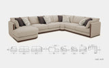 Solanus Modern Motion Sectional Sofa