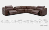 Ortensia Modern Motion Reclining Sectional