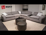 Notus 6pc Modern Motion Sectional Sofa